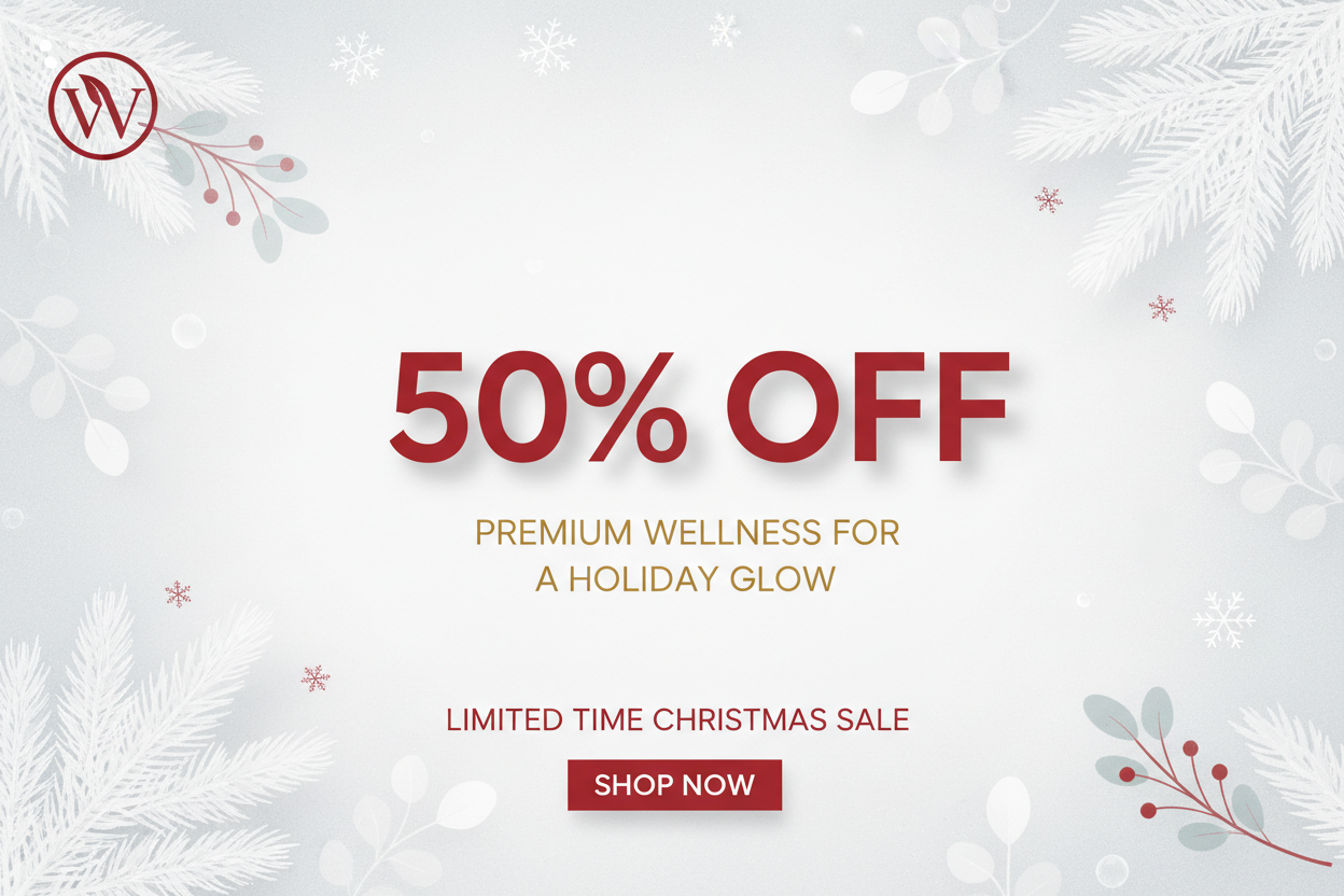 cristmas sale 50%off red color